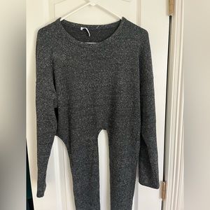 Zara Gray wrap around sweater top